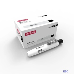 MORRIS JUSTCLICK 2mm Whiteboard Marker- Black